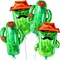 Cactus Balloons for Cactus Party Decorations - Big 32 Inch, Pack of 4 | Fiesta Balloon, Cinco de Mayo Balloons for Cactu Decoration | Mexican Party Decorations, Fiesta Party